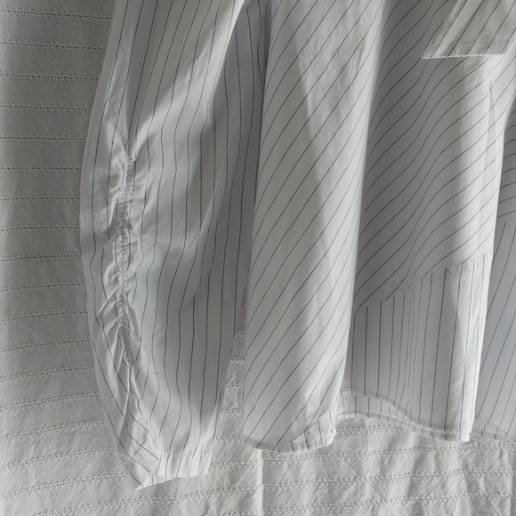 Lea & Viola Striped White Blouse - Picture 4 of 5